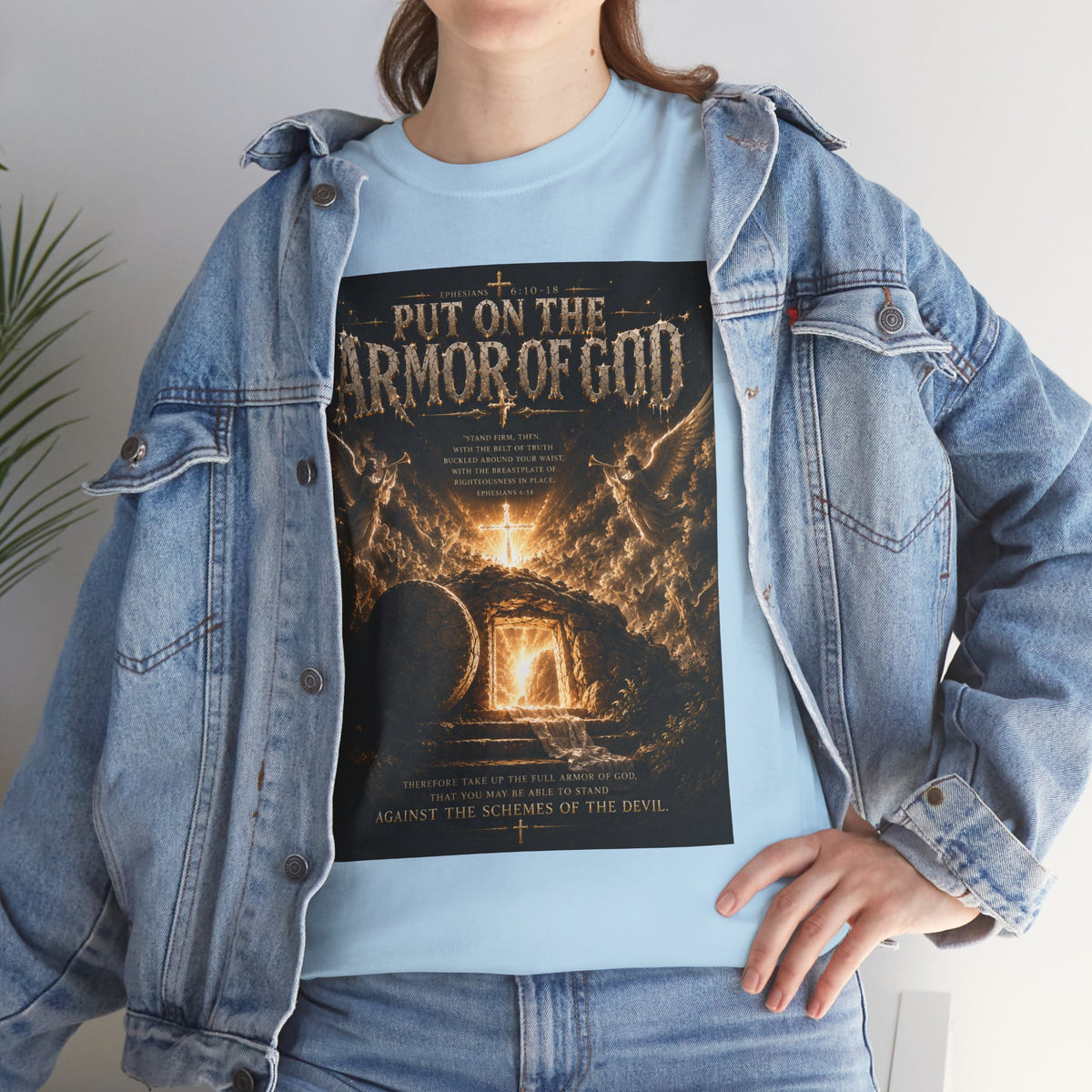 Armor of God T-Shirt — "God Is Not Done With You" Christian Faith Tee