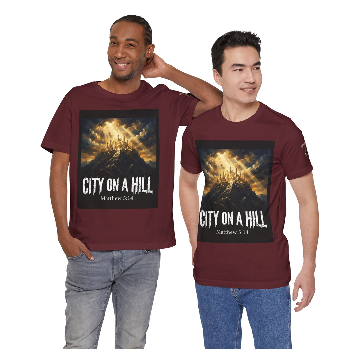 City on a Hill T-Shirt — Matthew 5:14 Christian Faith Tee