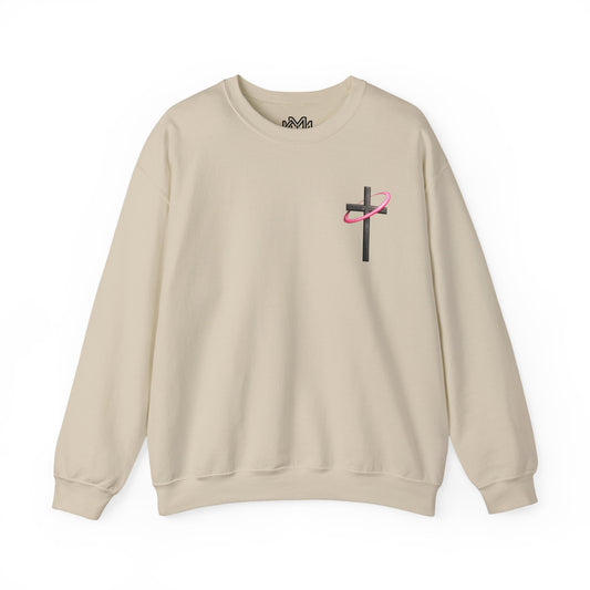 Christian Crewneck Sweatshirt — “With God All Things Are Possible” Inspirational Pullover