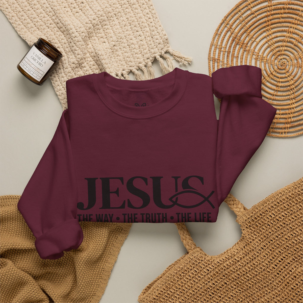 Jesus 'The Way • The Truth • The Life' Crewneck Sweatshirt
