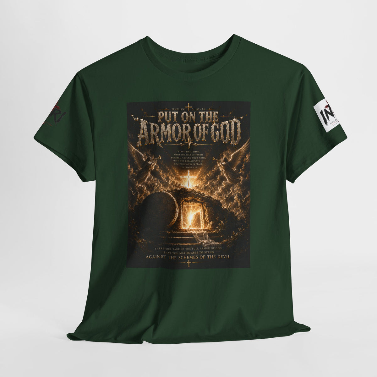 Armor of God T-Shirt — "God Is Not Done With You" Christian Faith Tee