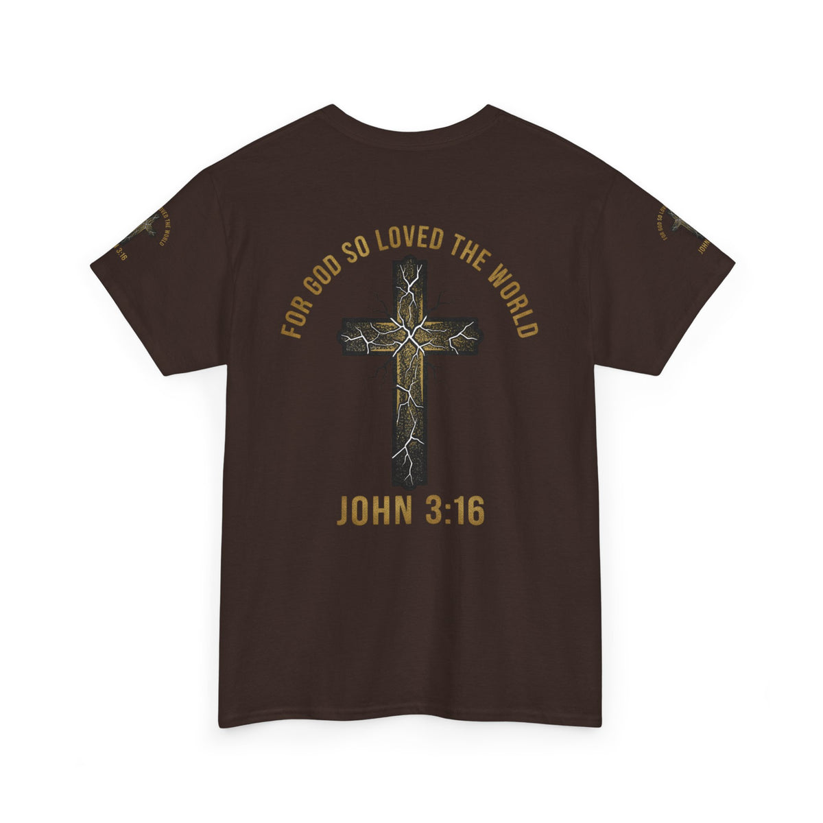 John 3:16 Cross T-Shirt — "For God So Loved the World" Christian Tee