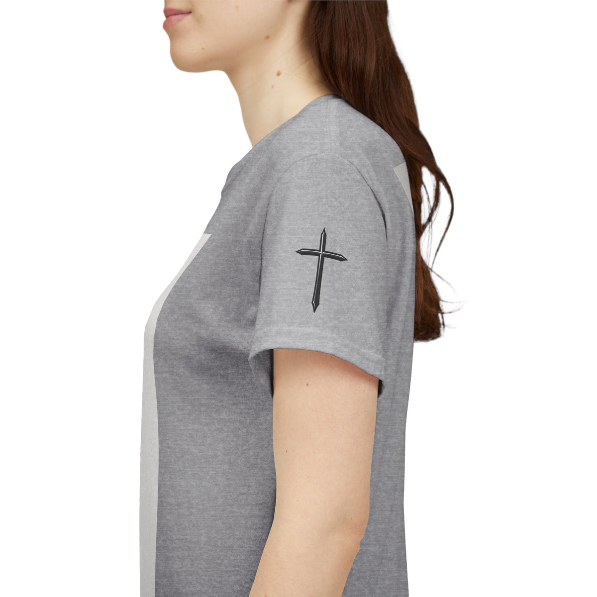Christian Son & Heir T-Shirt — 'Adopted by Grace' Faith Tee with Jesus Prayer Design