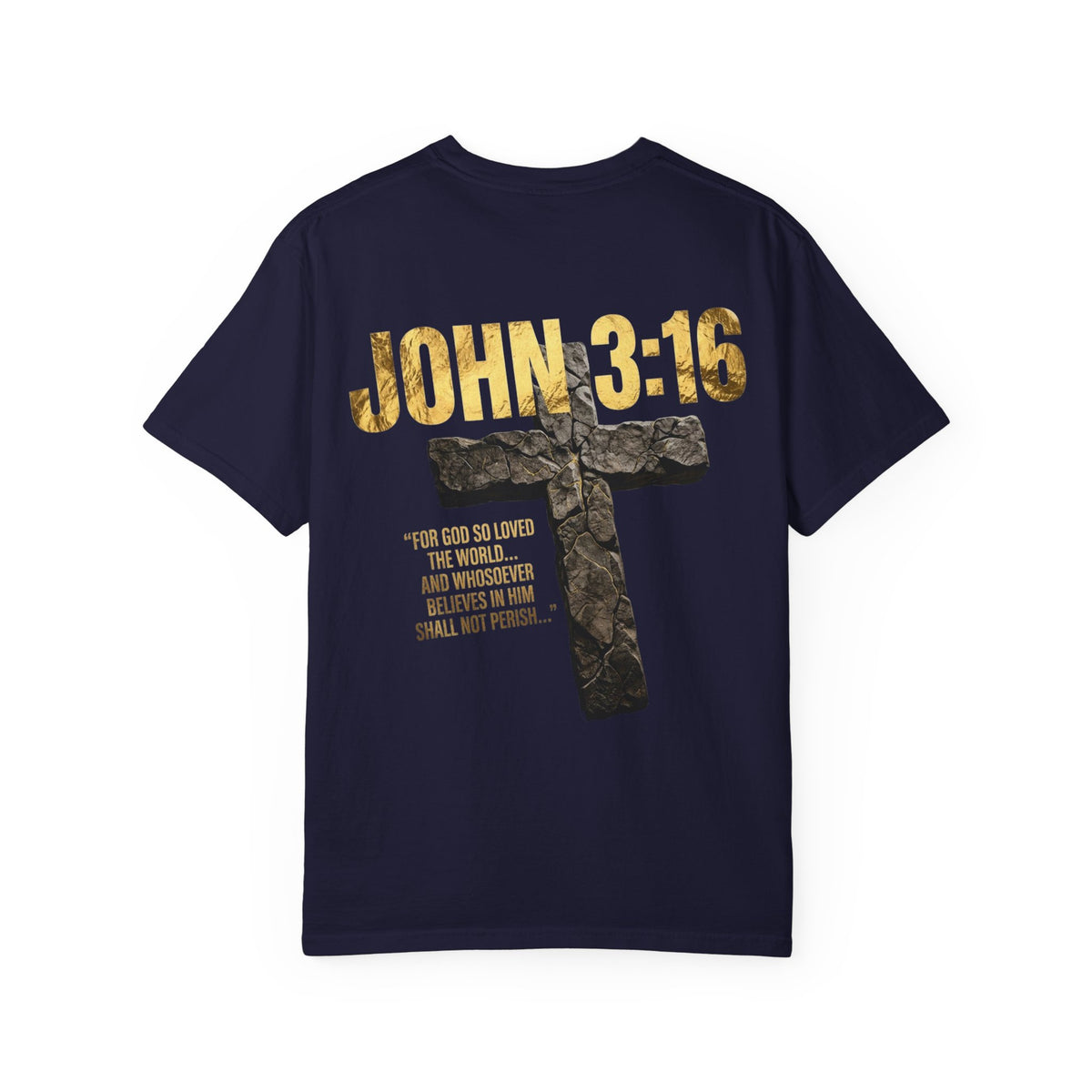 John 3:16 Cross T-Shirt — Christian Faith Scripture Tee
