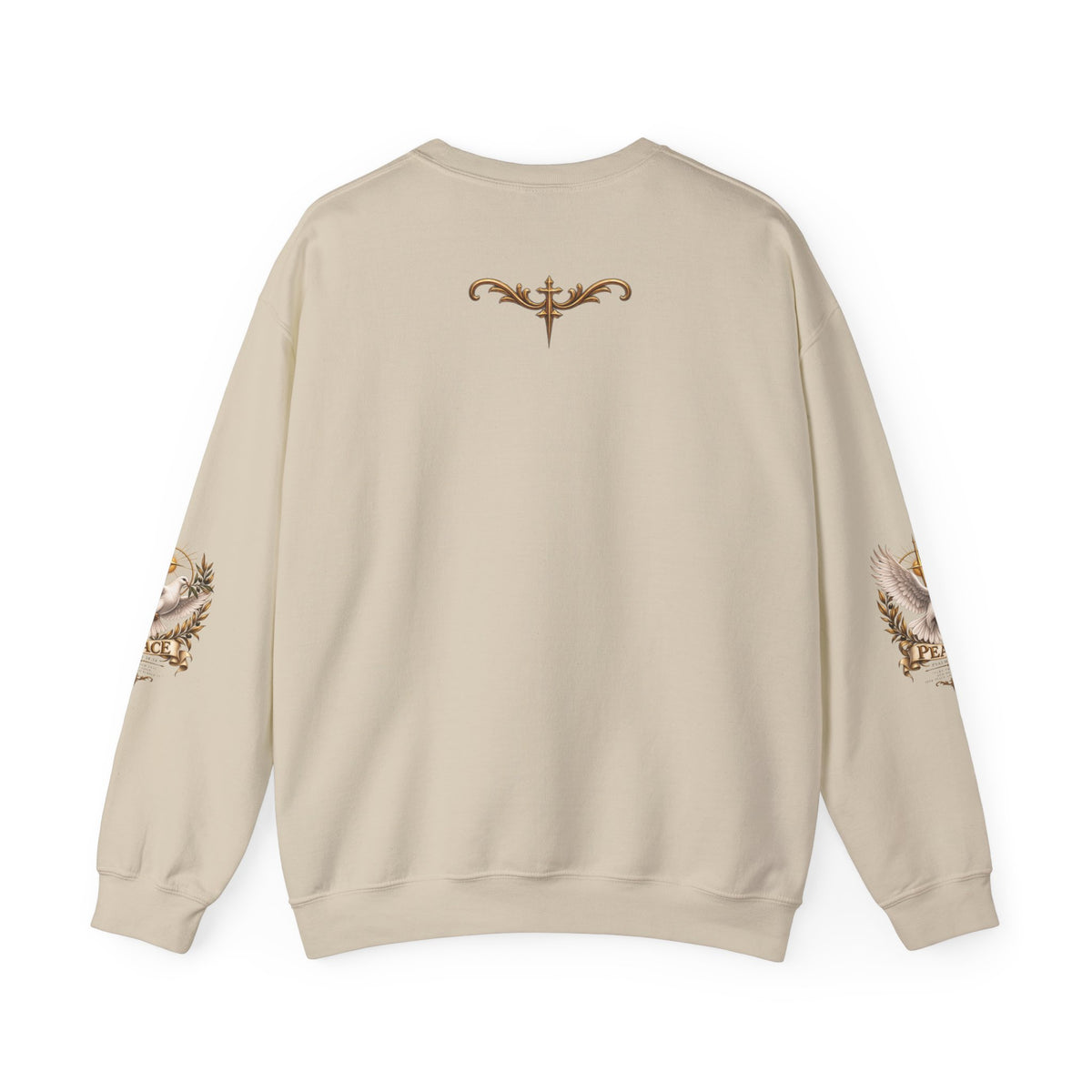 Peace Dove Crewneck Sweatshirt — Religious Christian Dove & Olive Branch Pullover