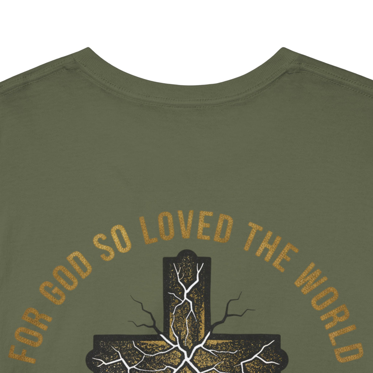 John 3:16 Cross T-Shirt — "For God So Loved the World" Christian Tee