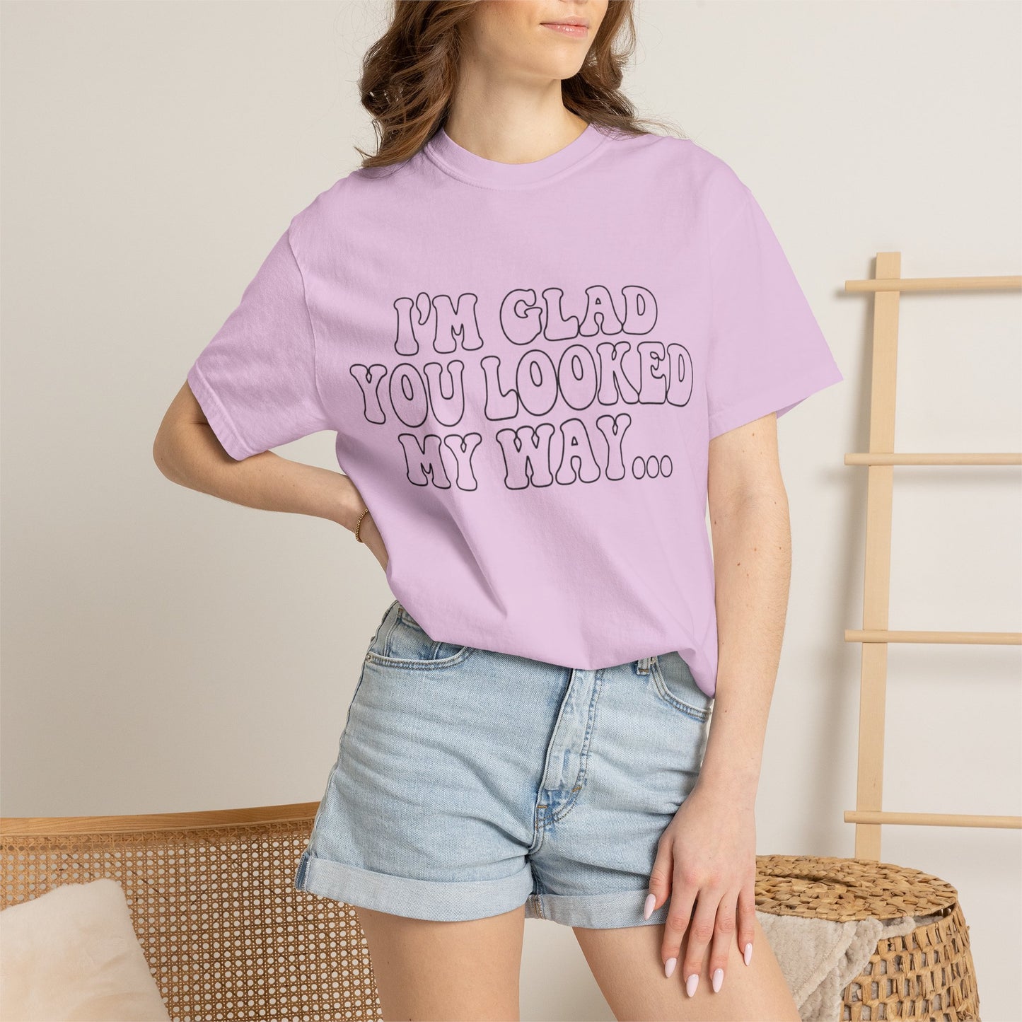 Jesus Loves You T-Shirt — “I’m Glad You Looked My Way… Because Jesus Loves You” Christian Tee