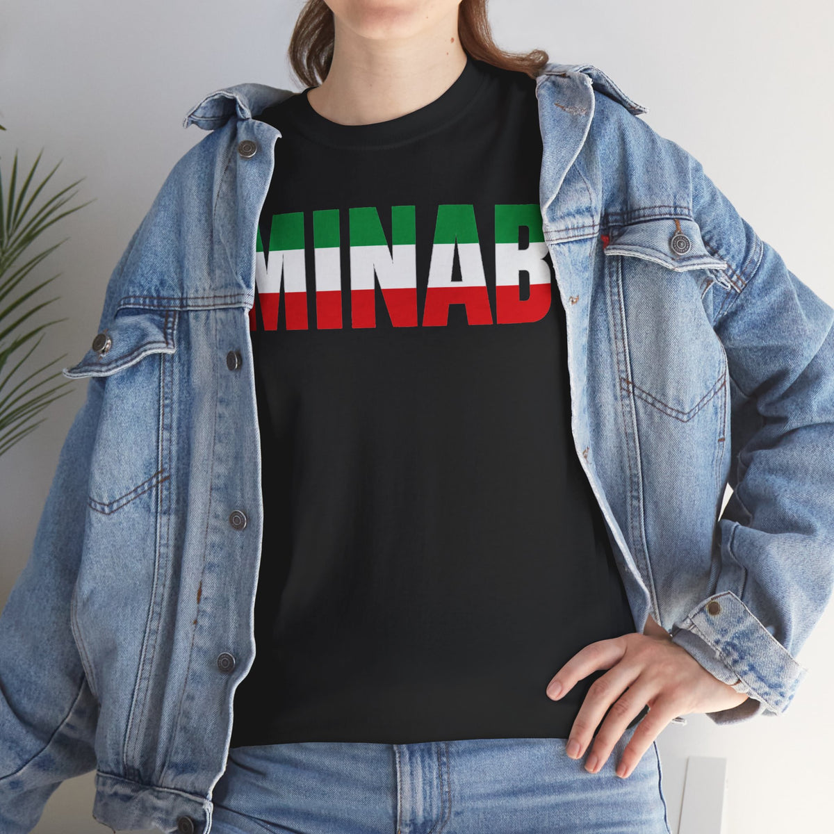 MINAB - Flag Graphic Tee — '168' Back Number Casual T‑Shirt
