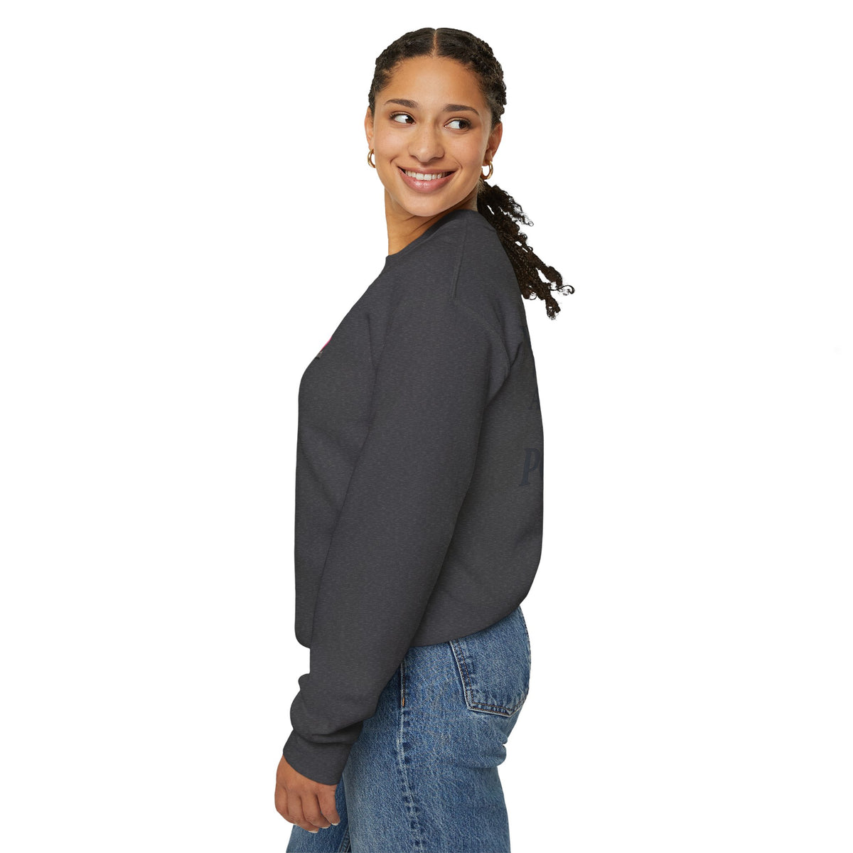 Christian Crewneck Sweatshirt — “With God All Things Are Possible” Inspirational Pullover