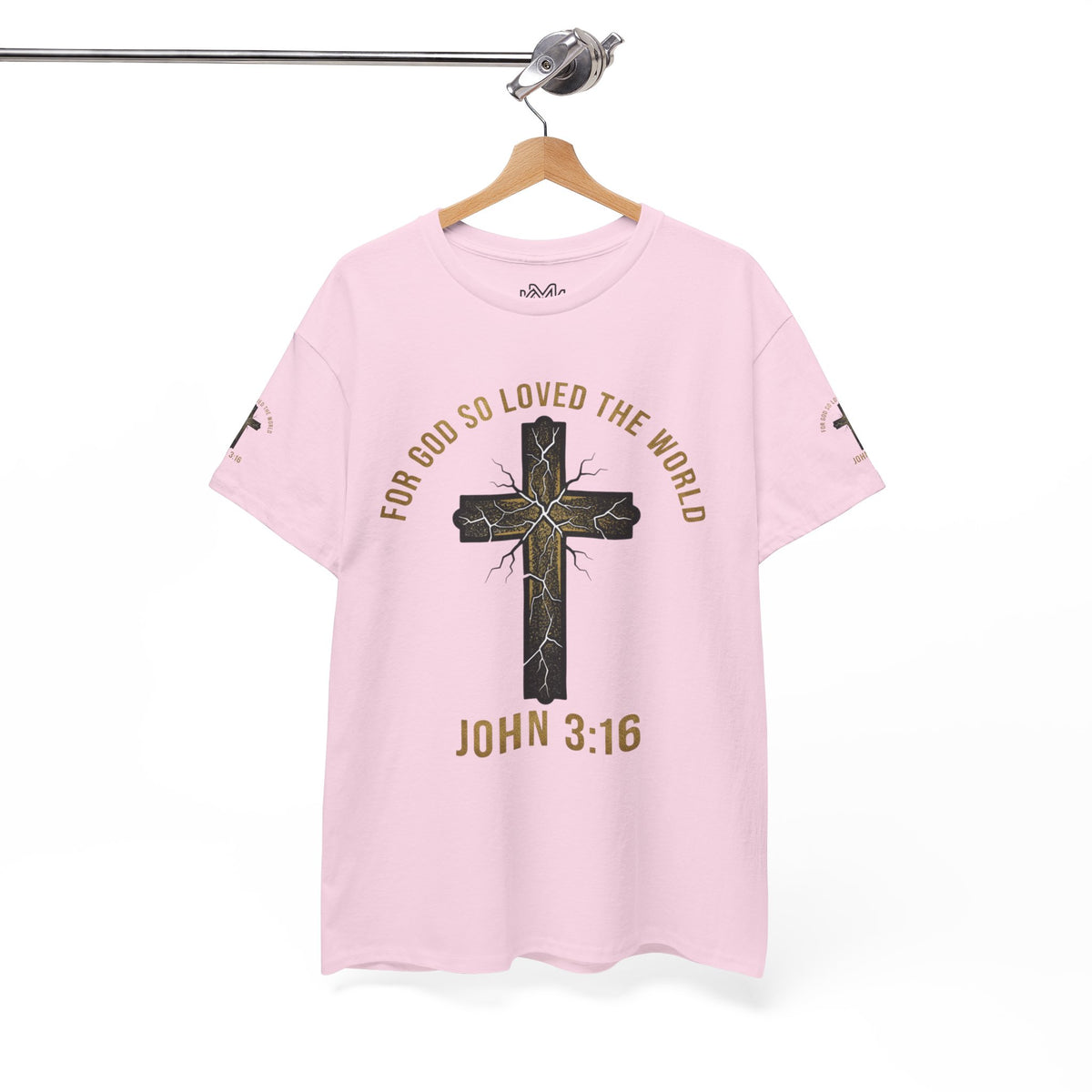 John 3:16 Cross T-Shirt — "For God So Loved the World" Christian Tee