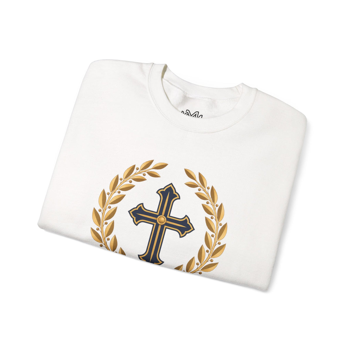 Psalm 27 Crewneck Sweatshirt — "The Lord Is My Light" Christian Cross Pullover