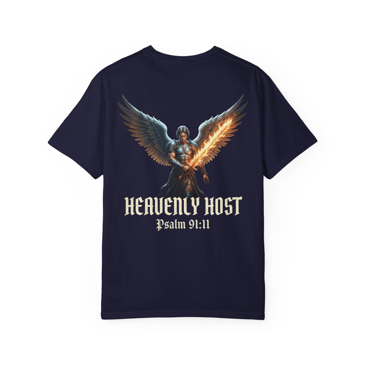 Angel Gateway T-Shirt — Fiery Winged Guardian Graphic Tee