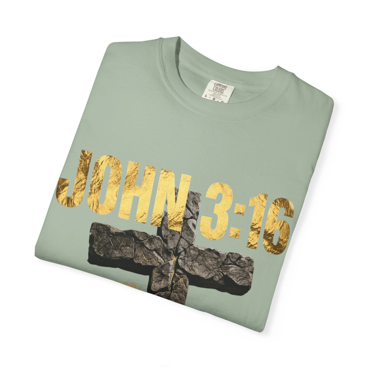 John 3:16 Cross T-Shirt — Christian Faith Scripture Tee