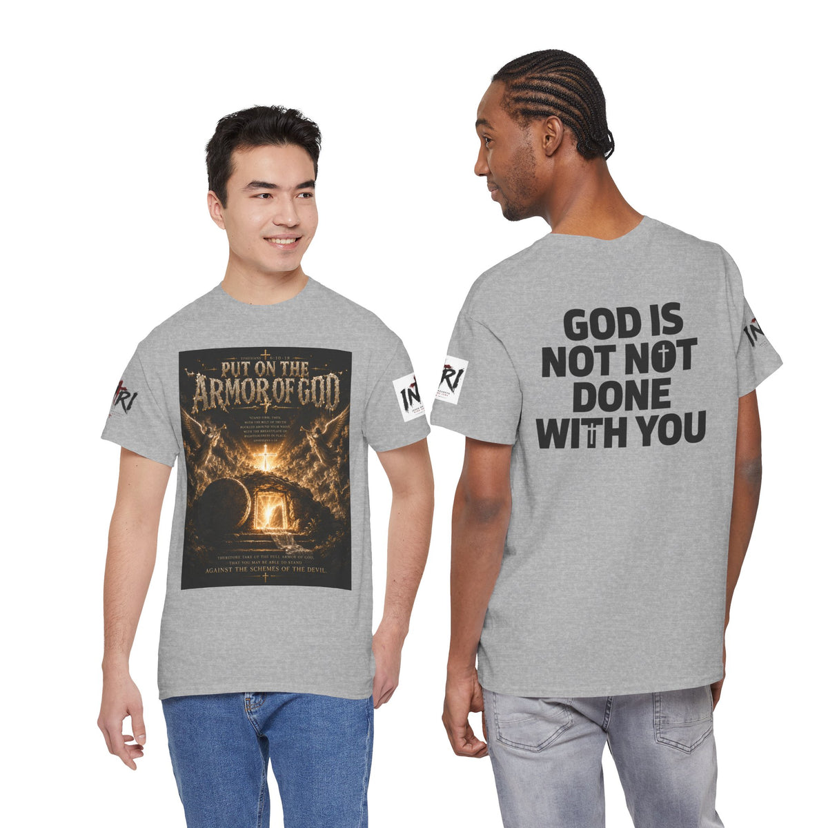 Armor of God T-Shirt — "God Is Not Done With You" Christian Faith Tee