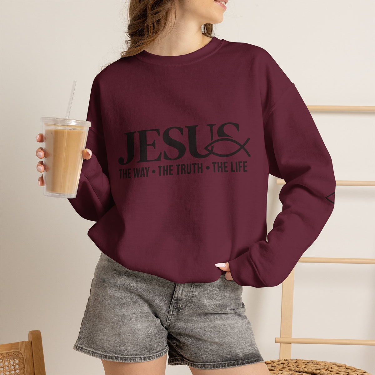Jesus 'The Way • The Truth • The Life' Crewneck Sweatshirt
