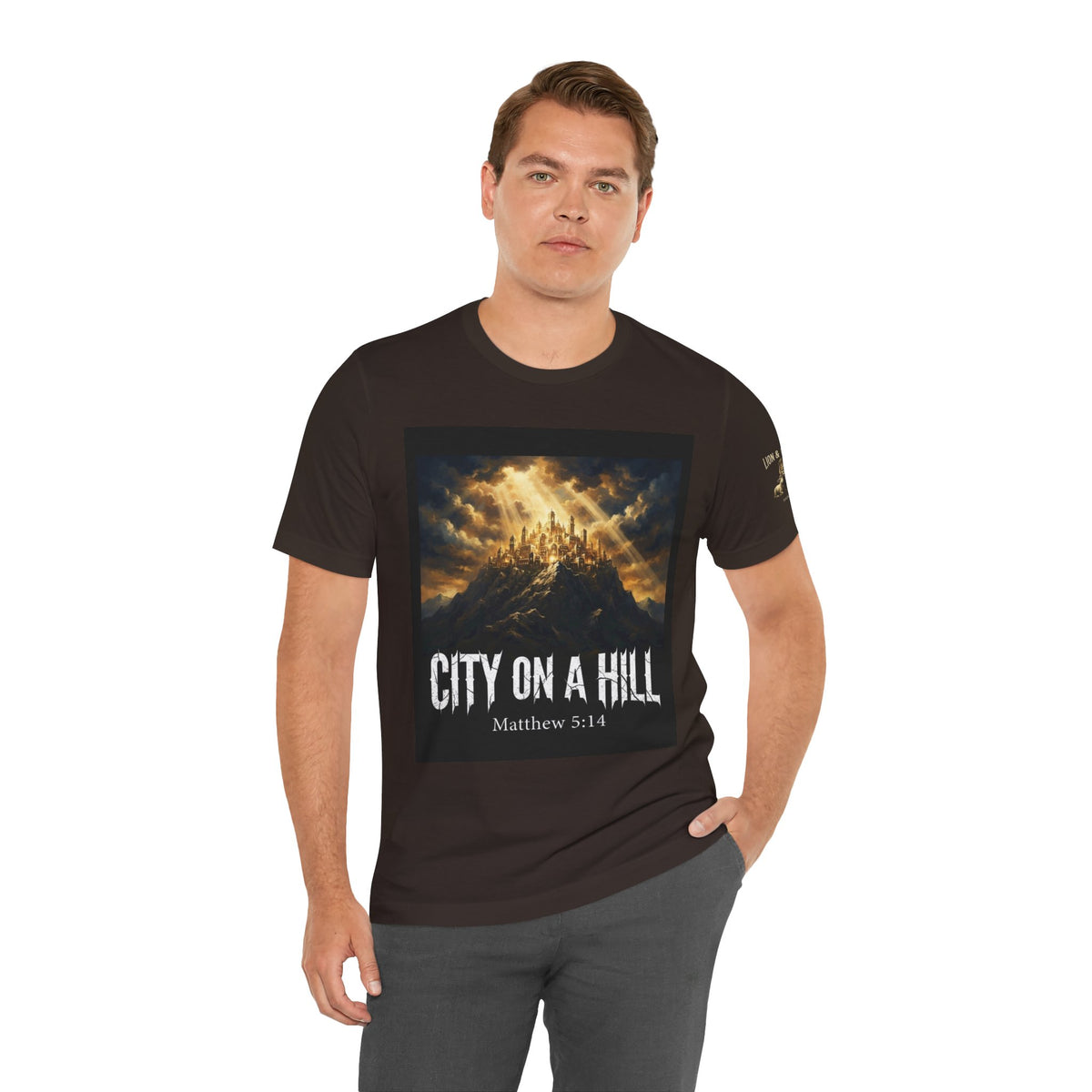 City on a Hill T-Shirt — Matthew 5:14 Christian Faith Tee