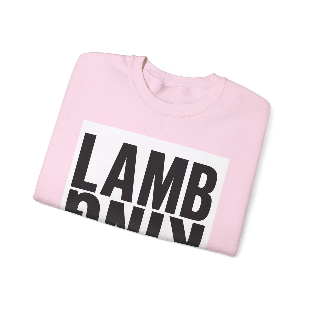 Lamb King Crewneck Sweatshirt — "The Lamb Is King" Christian Graphic Pullover