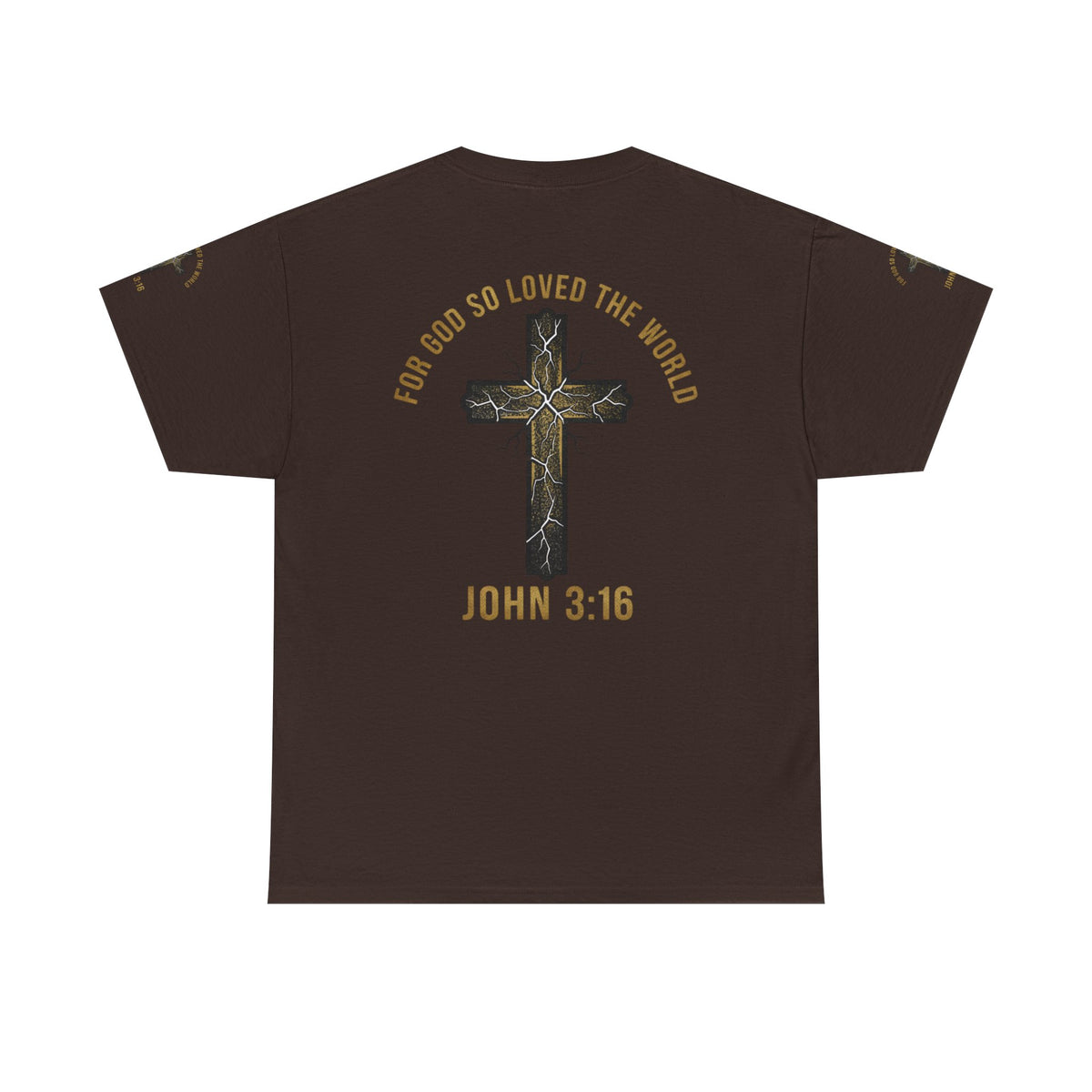 John 3:16 Cross T-Shirt — "For God So Loved the World" Christian Tee