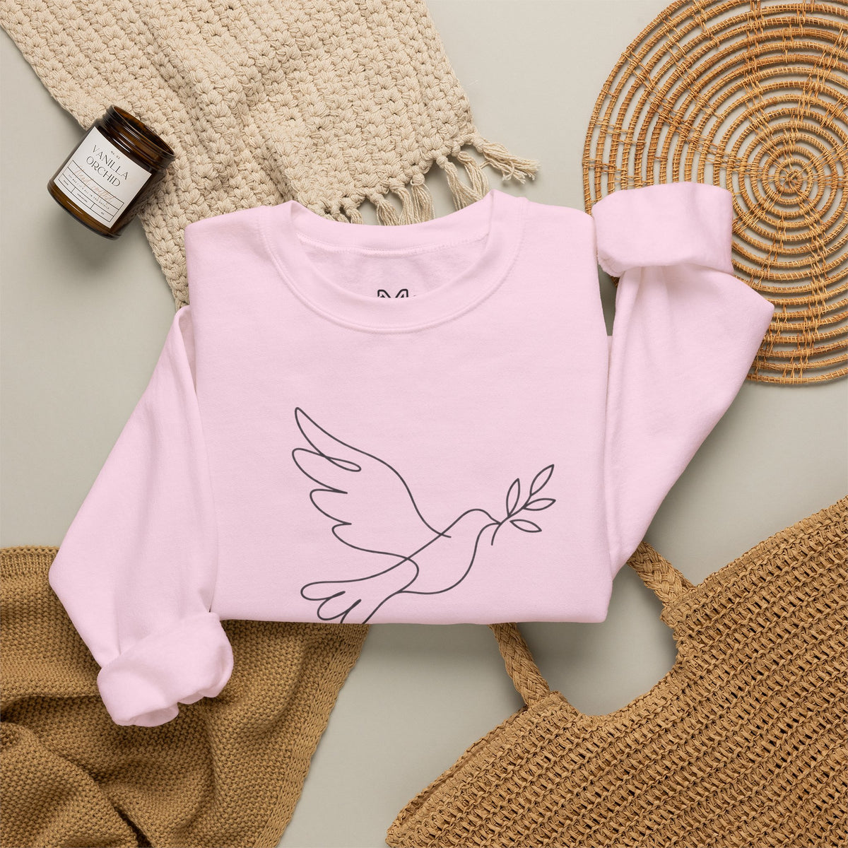 Peace I Leave Crewneck Sweatshirt — Dove & John 14:27 Inspirational Sweatshirt