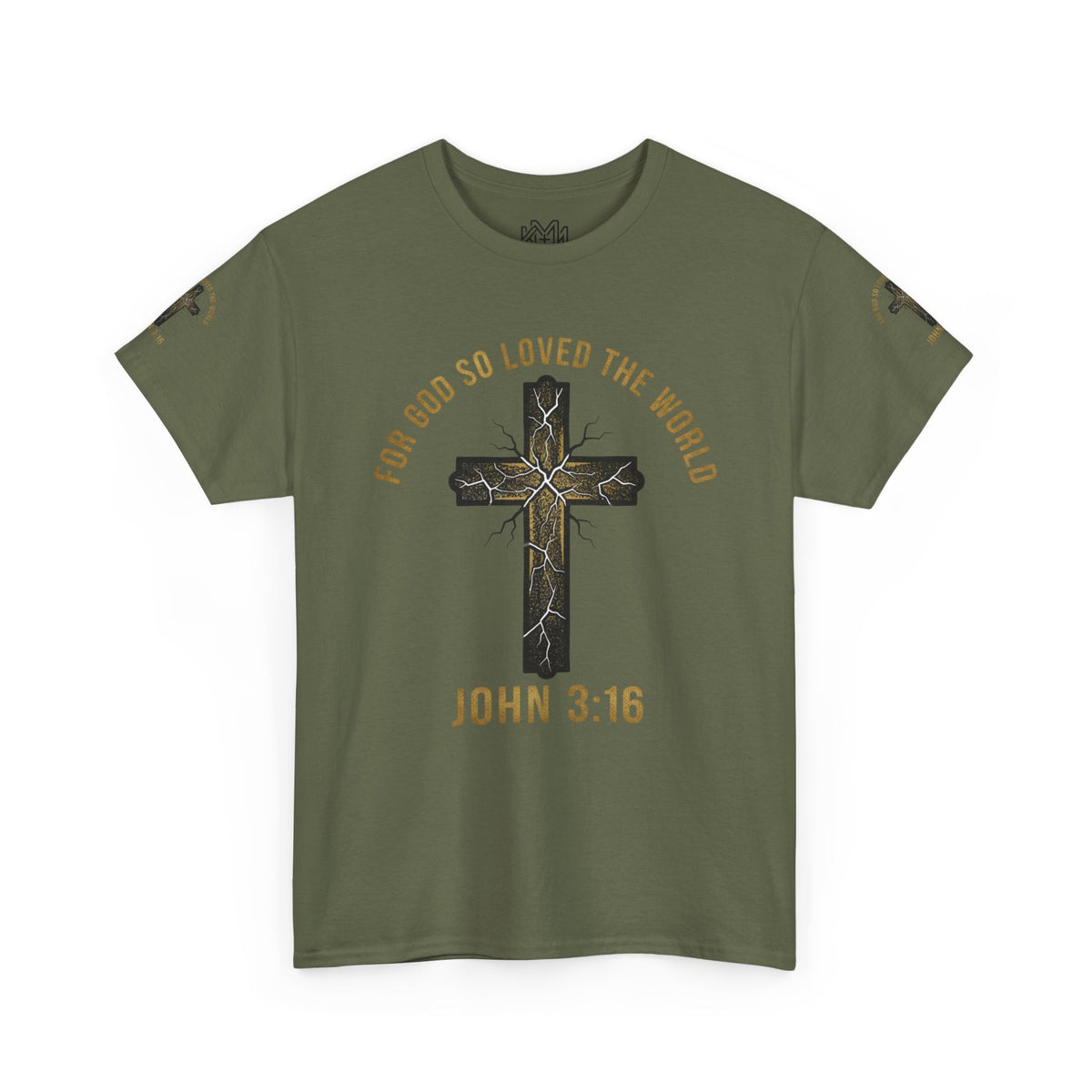 John 3:16 Cross T-Shirt — "For God So Loved the World" Christian Tee