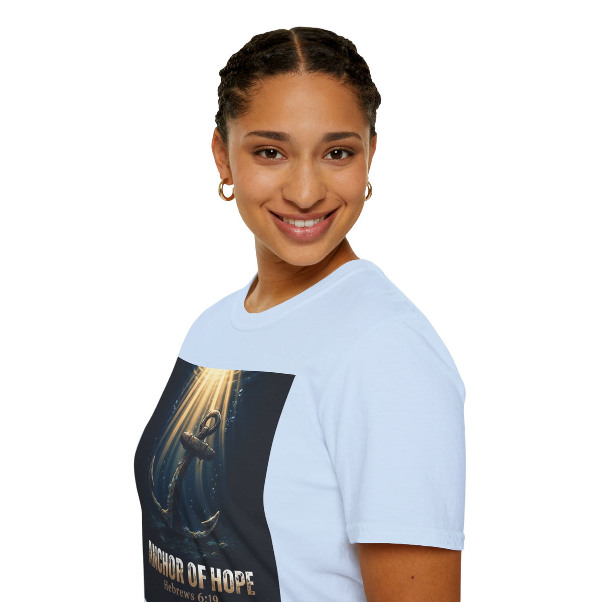 Anchor of Hope T-Shirt — Inspirational Anchor Design (Hebrews 6:19)