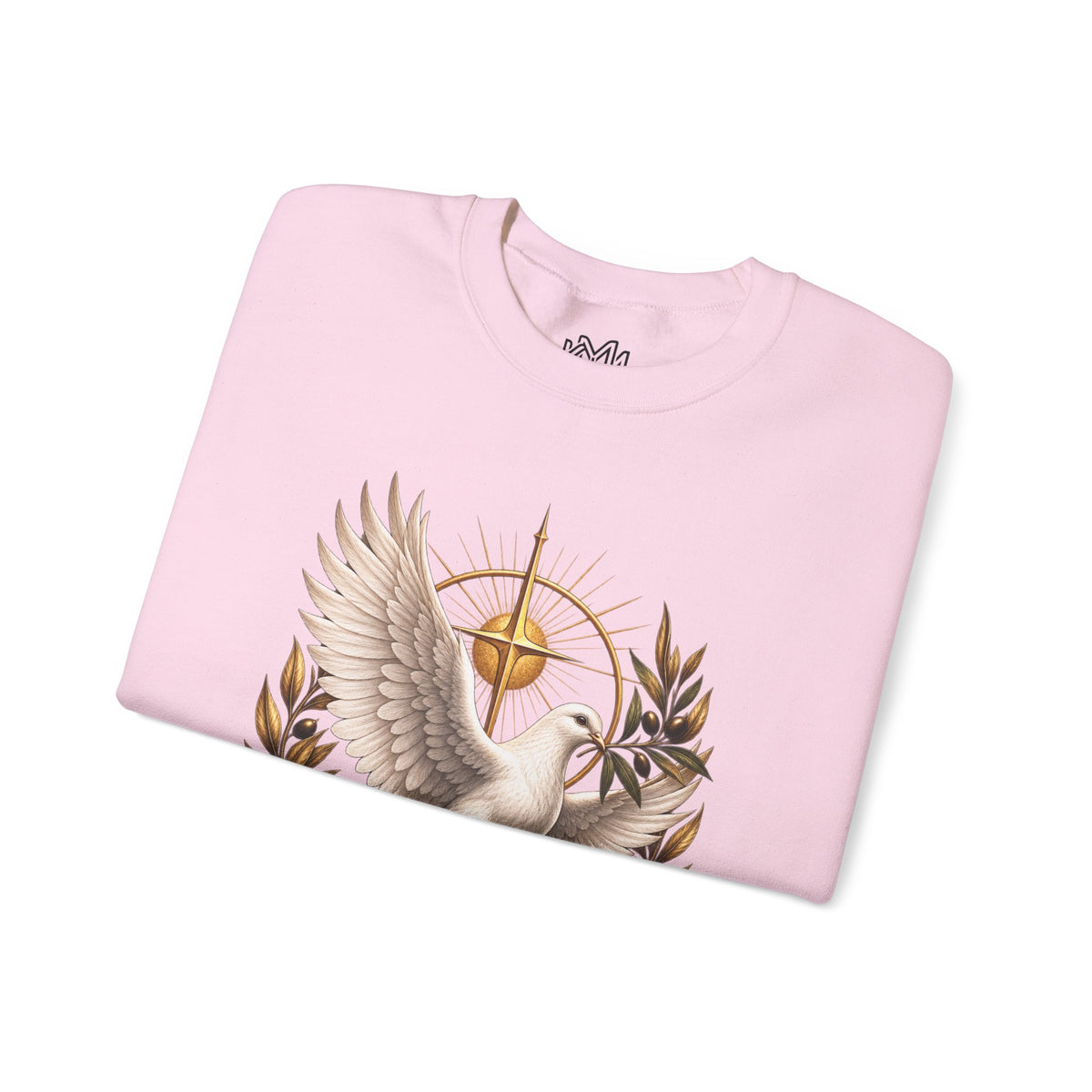 Peace Dove Crewneck Sweatshirt — Religious Christian Dove & Olive Branch Pullover