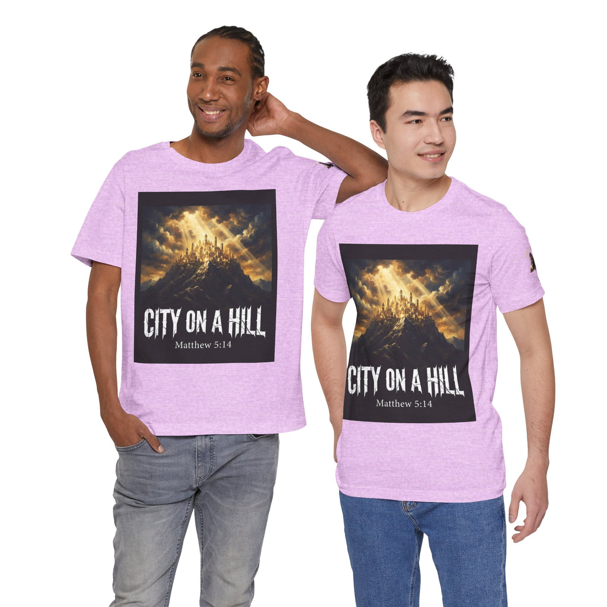 City on a Hill T-Shirt — Matthew 5:14 Christian Faith Tee
