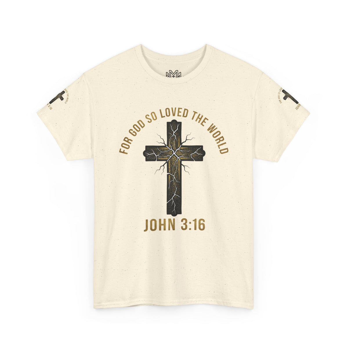John 3:16 Cross T-Shirt — "For God So Loved the World" Christian Tee