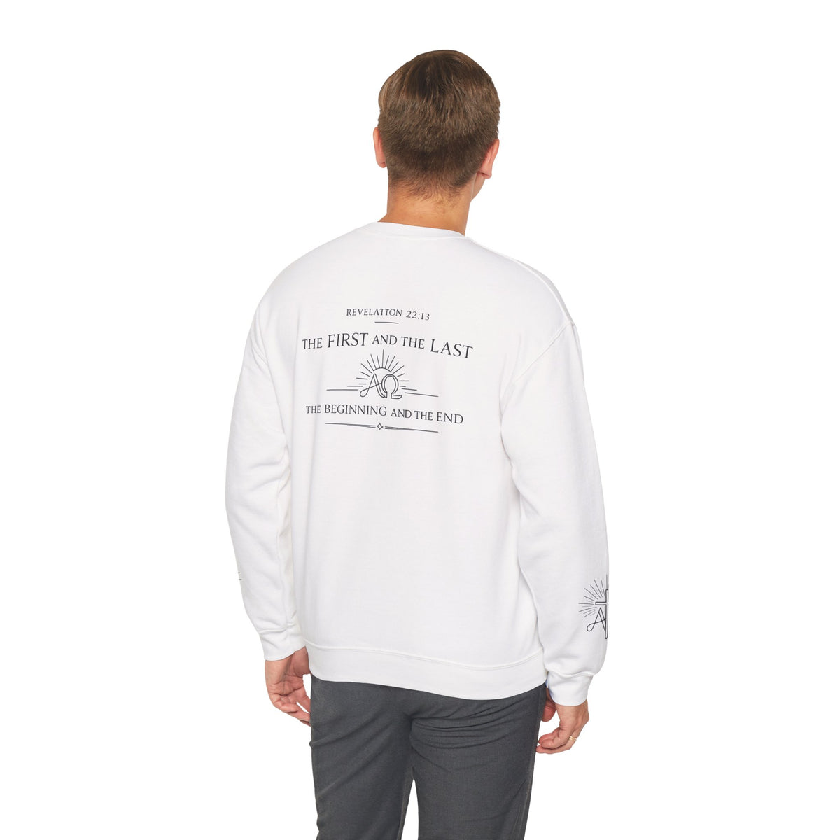 Alpha Omega 'Revelation 22:13' Crewneck Sweatshirt