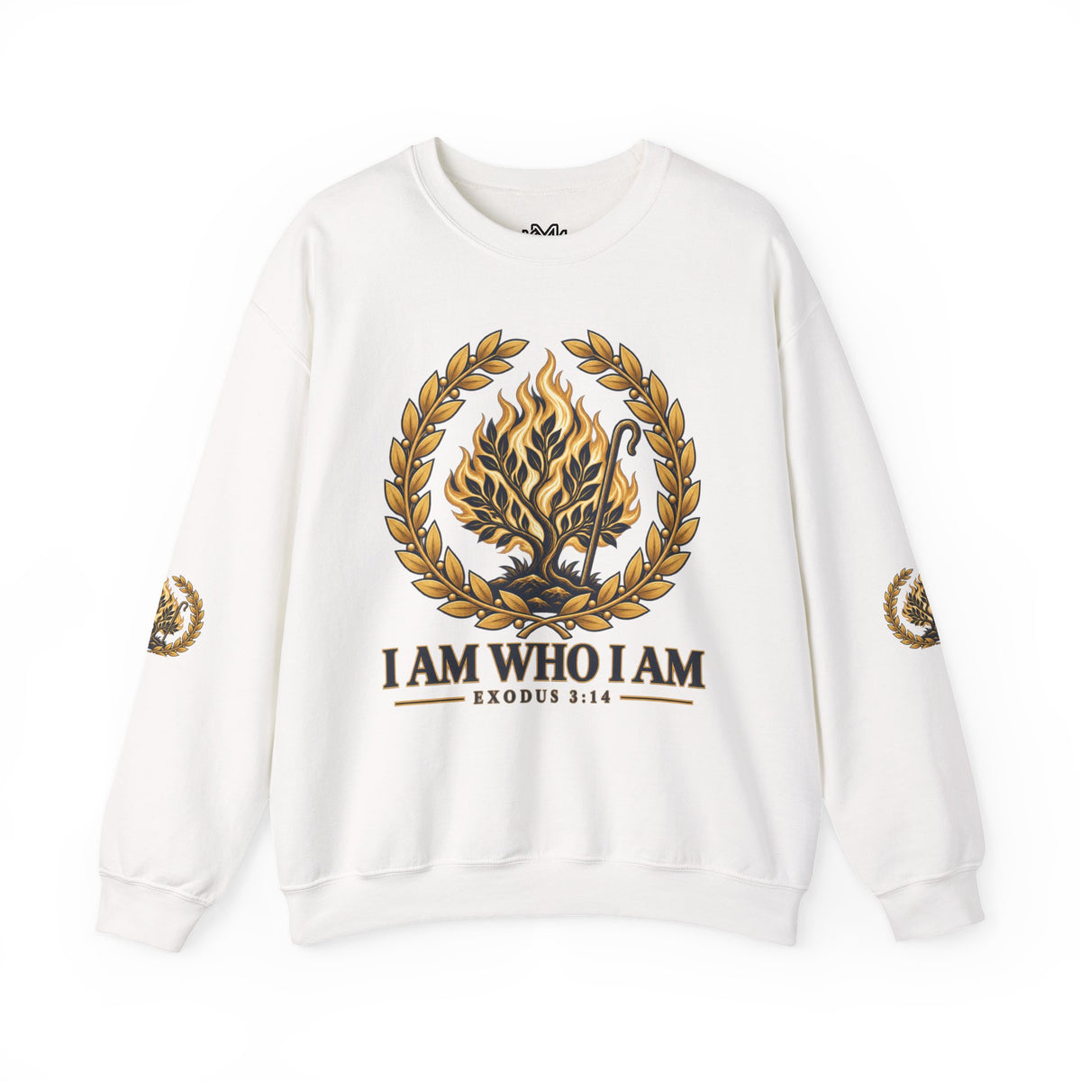 Crewneck Sweatshirt — "I Am Who I Am" Exodus 3:14 Inspirational Pullover