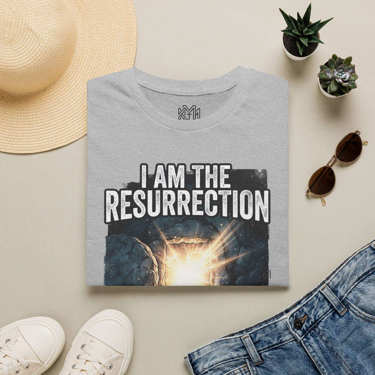 I Am The Resurrection T-Shirt — John 11:25 Christian Easter Tee