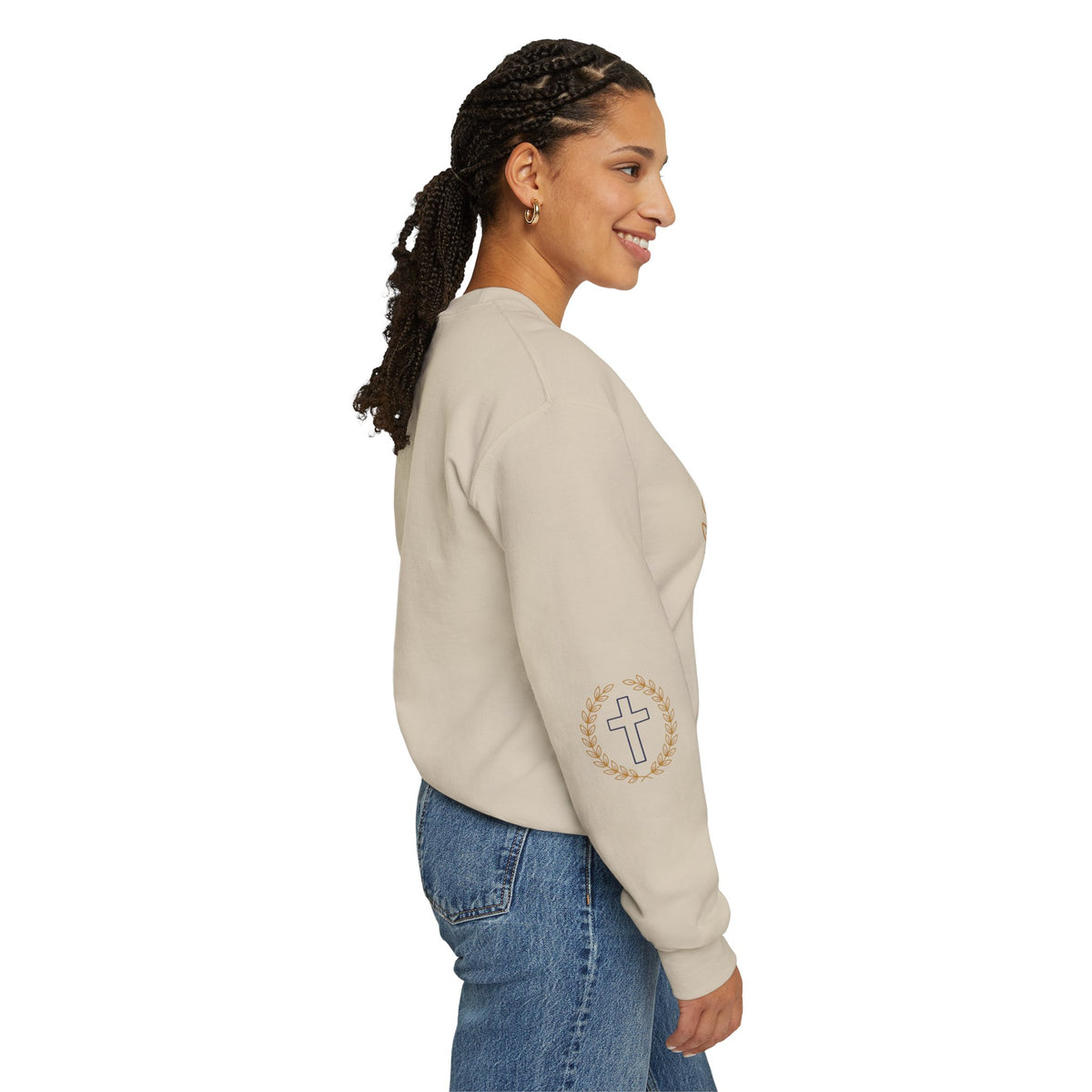 Agape Cross Crewneck Sweatshirt — Christian Faith Pullover