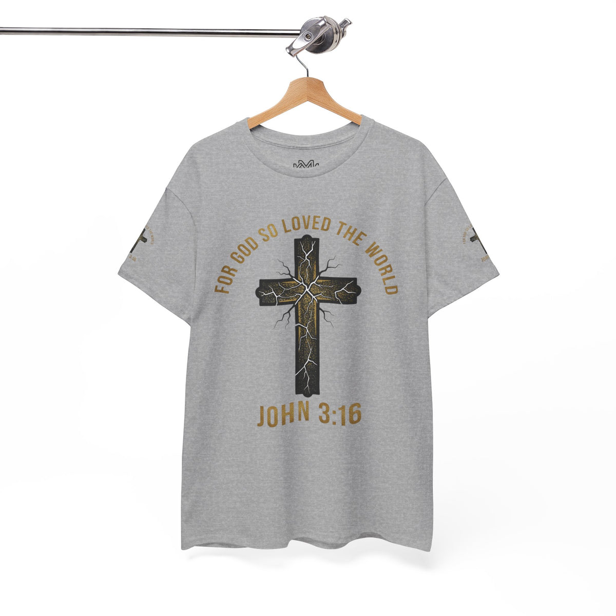 John 3:16 Cross T-Shirt — "For God So Loved the World" Christian Tee