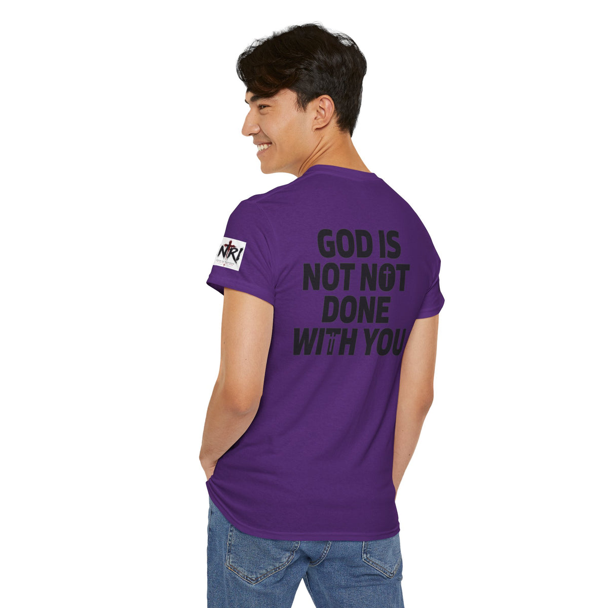 Armor of God T-Shirt — "God Is Not Done With You" Christian Faith Tee