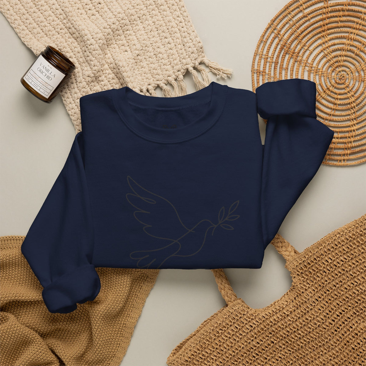 Peace I Leave Crewneck Sweatshirt — Dove & John 14:27 Inspirational Sweatshirt