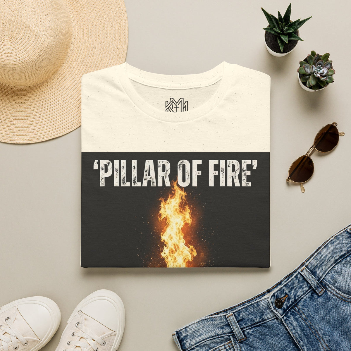 Pillar of Fire T‑Shirt — Biblical Exodus 13:21 Inspirational Faith Tee