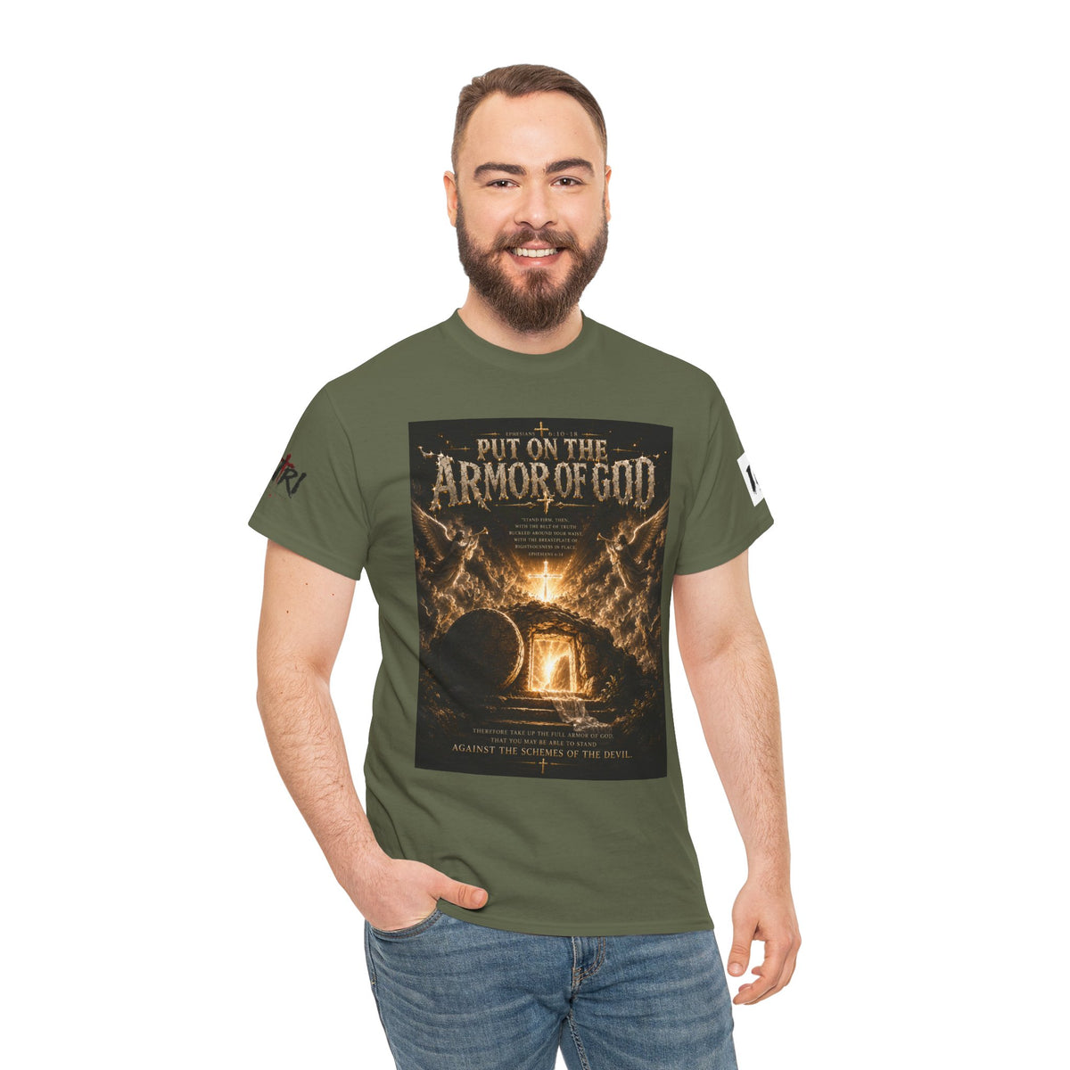 Armor of God T-Shirt — "God Is Not Done With You" Christian Faith Tee