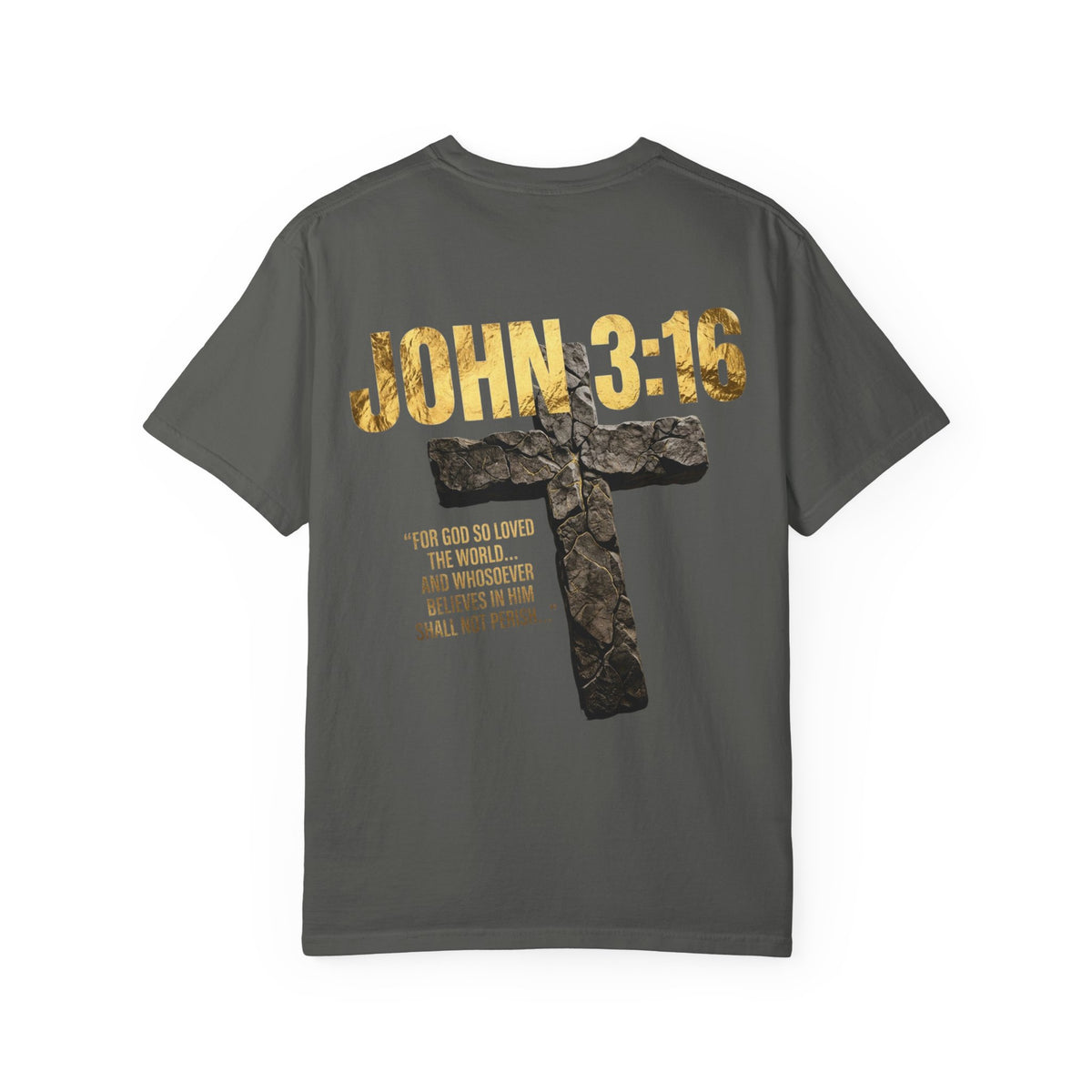 John 3:16 Cross T-Shirt — Christian Faith Scripture Tee