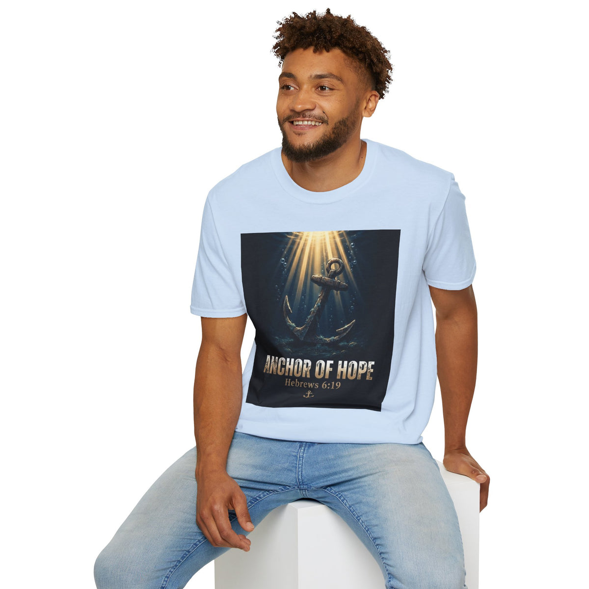 Anchor of Hope T-Shirt — Inspirational Anchor Design (Hebrews 6:19)