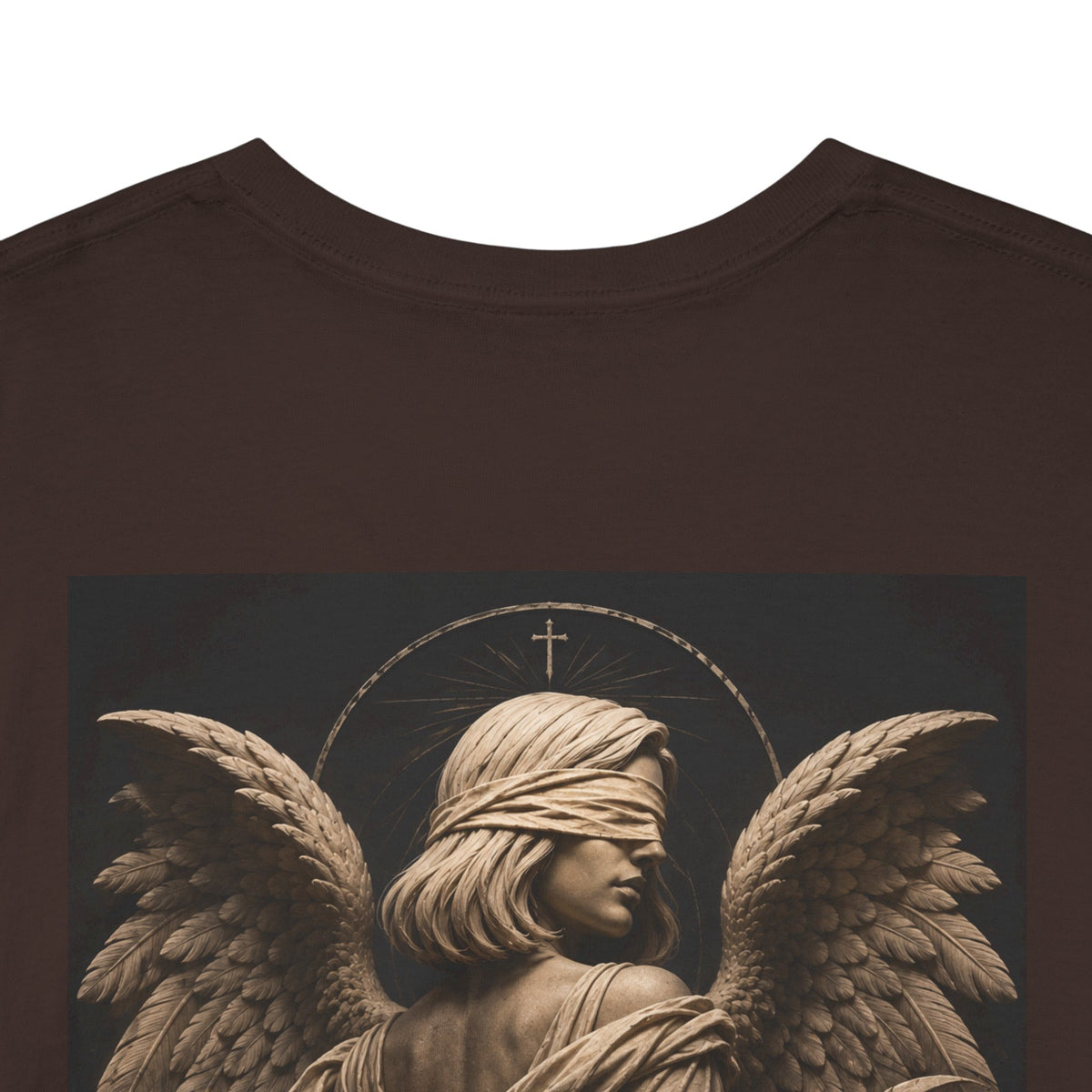 Angel Graphic Tee — "Walk by Faith, Not by Sight" Inspirational T‑Shirt