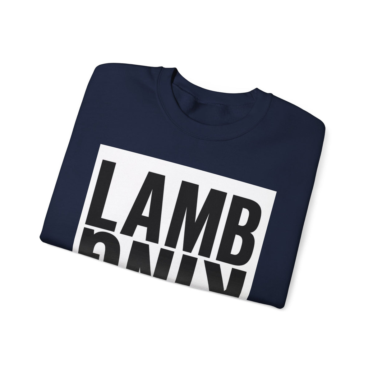 Lamb King Crewneck Sweatshirt — "The Lamb Is King" Christian Graphic Pullover