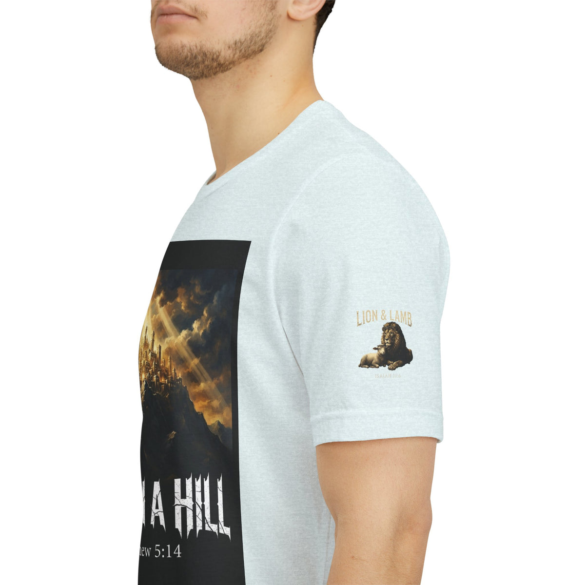 City on a Hill T-Shirt — Matthew 5:14 Christian Faith Tee