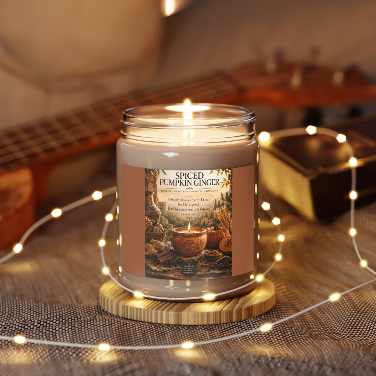 Spiced Pumpkin Ginger Soy Candle — 9oz Scented Jar