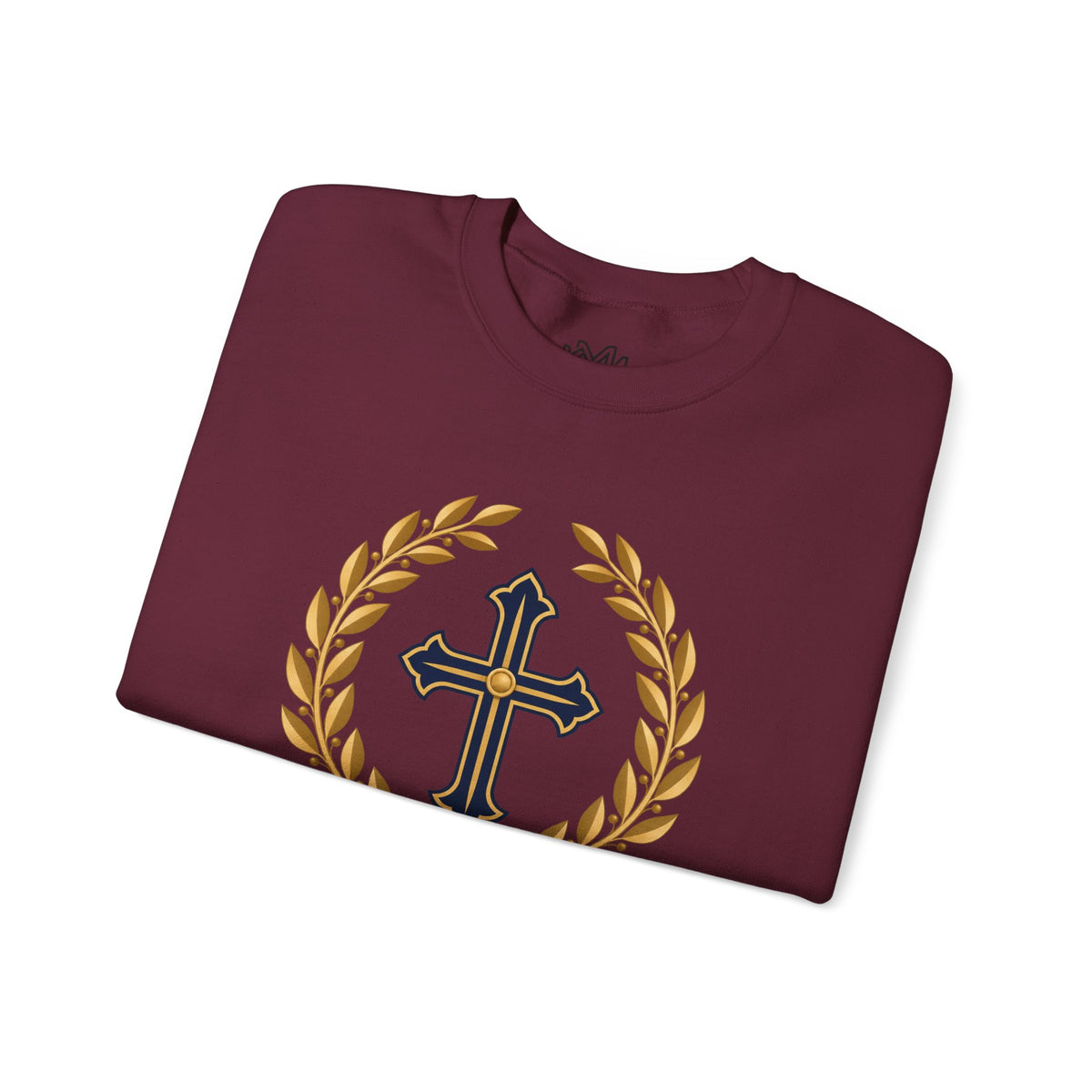 Psalm 27 Crewneck Sweatshirt — "The Lord Is My Light" Christian Cross Pullover