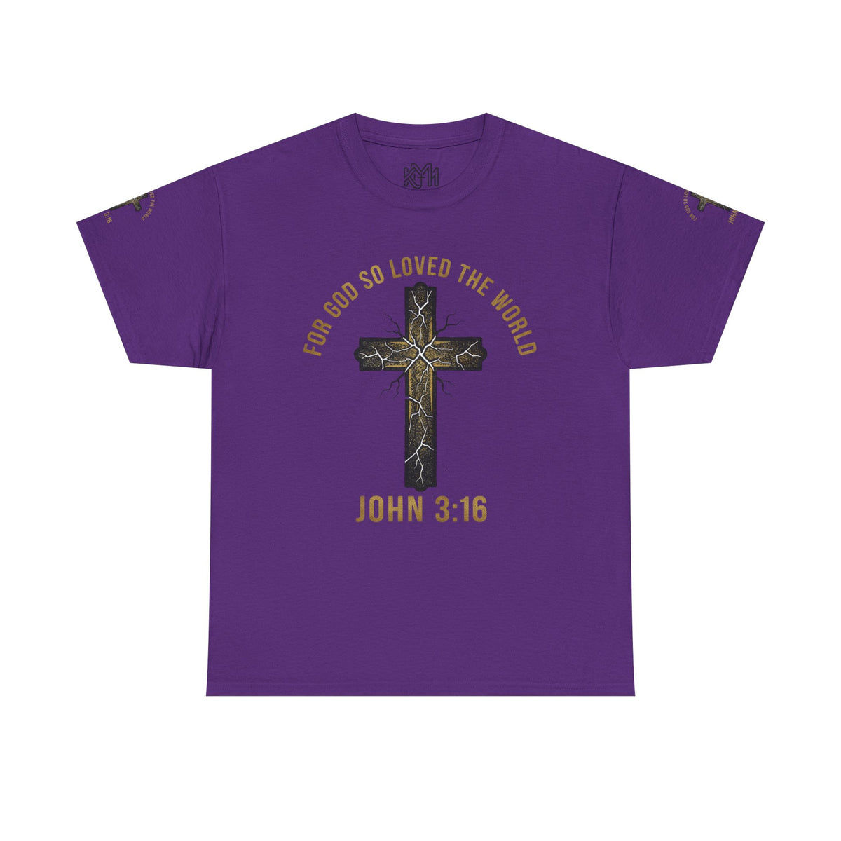 John 3:16 Cross T-Shirt — "For God So Loved the World" Christian Tee