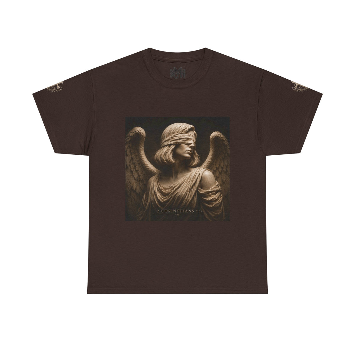 Angel Graphic Tee — "Walk by Faith, Not by Sight" Inspirational T‑Shirt
