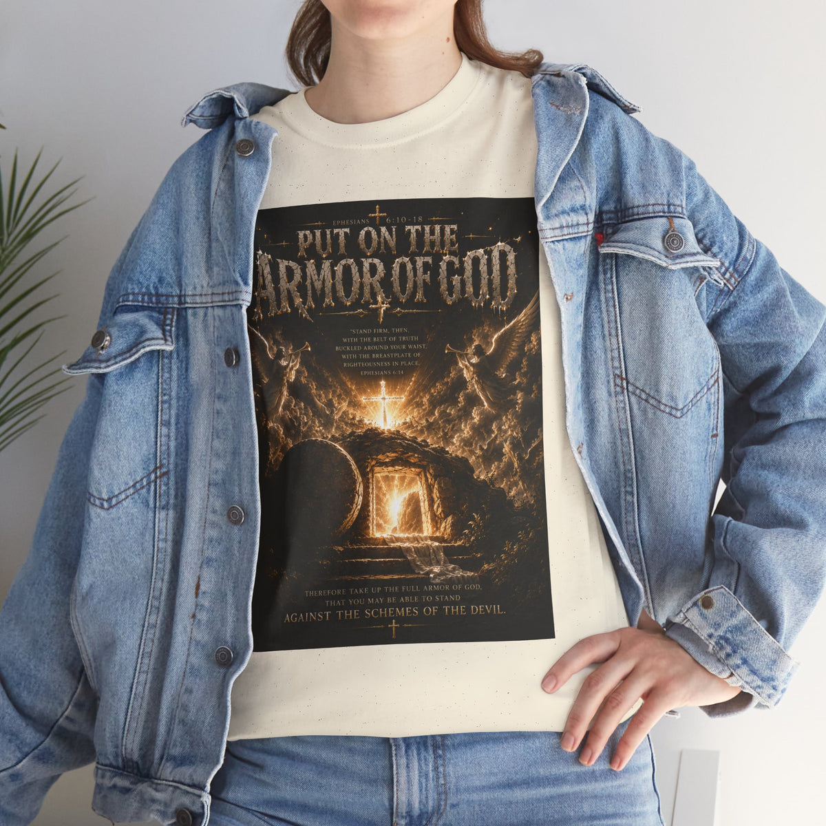 Armor of God T-Shirt — "God Is Not Done With You" Christian Faith Tee