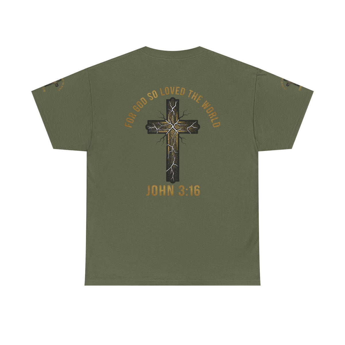 John 3:16 Cross T-Shirt — "For God So Loved the World" Christian Tee