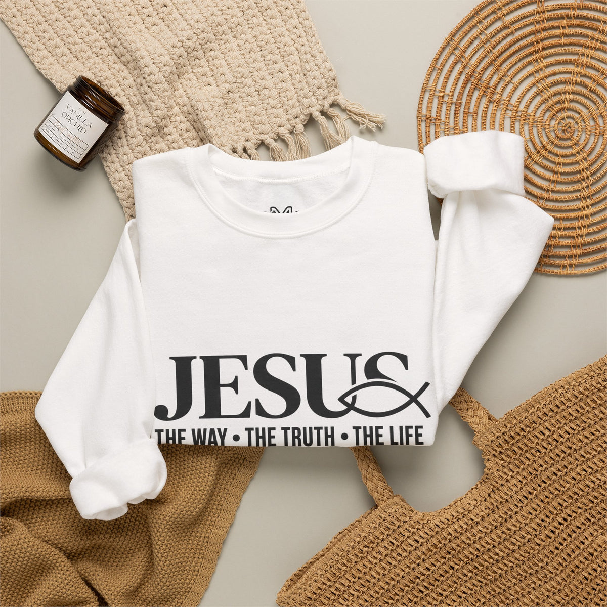Jesus 'The Way • The Truth • The Life' Crewneck Sweatshirt