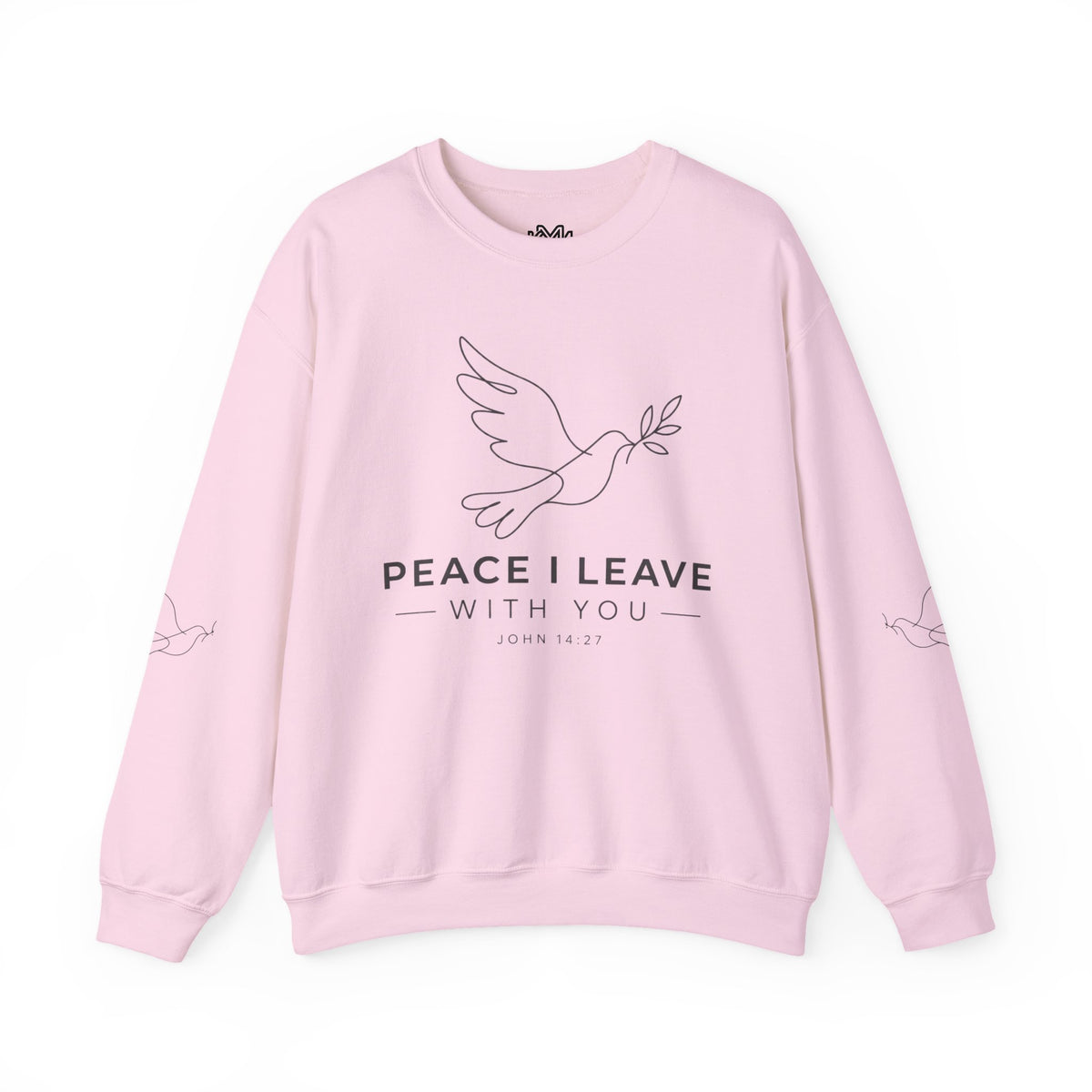 Peace I Leave Crewneck Sweatshirt — Dove & John 14:27 Inspirational Sweatshirt